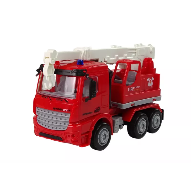 LEAN TOYS Tuletõrjekomplekt Kraana Liiklusmärgid Tuletõrjuja