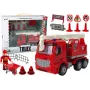 LEAN TOYS Tuletõrjekomplekt Kraana Liiklusmärgid Tuletõrjuja