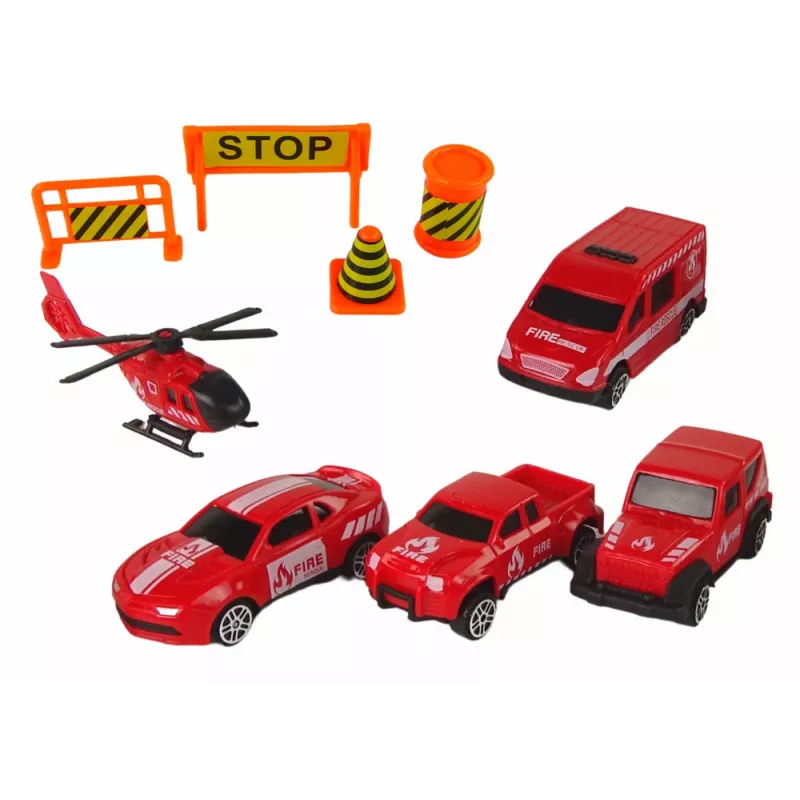LEAN TOYS Tuletõrjeauto ja Puksiirauto Mänguautode Komplekt