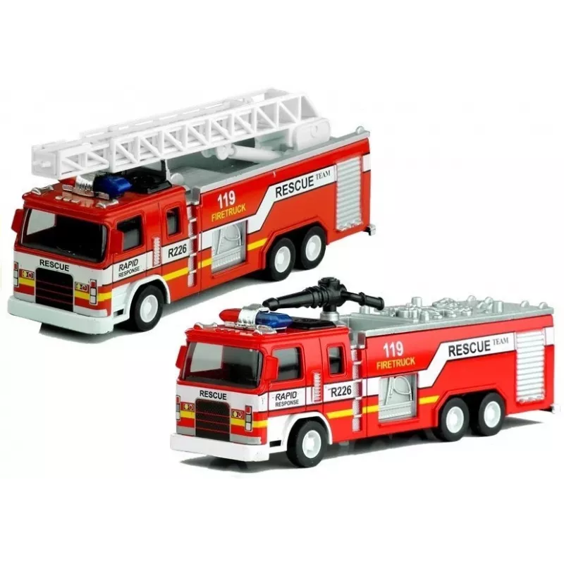 LEAN TOYS Fire Rescue Truck with Ladder 1:32
