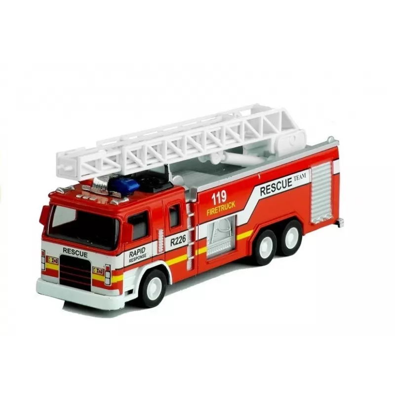 LEAN TOYS Fire Rescue Truck with Ladder 1:32