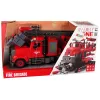 LEAN TOYS Fire Truck Fire Brigade for Unscrewing Accessories Red