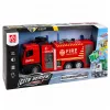 LEAN TOYS Tuletõrjeauto veefunktsiooniga, metallkabiin, tuled, helid 1:12