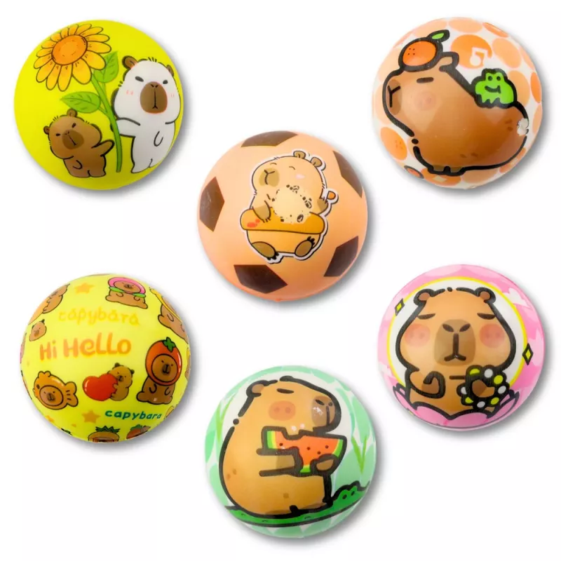 LEAN TOYS Vahvistuspall Capybara 6,5 cm