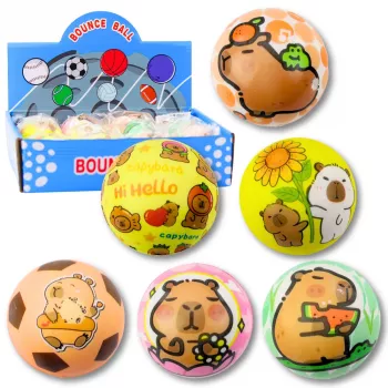 LEAN TOYS Vahvistuspall Capybara 6,5 cm