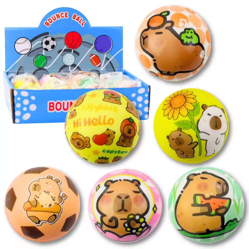 LEAN TOYS Vahvistuspall Capybara 6,5 cm