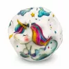 LEAN TOYS Vahupall lohkudega põrkamiseks, anti-stress, ükssarvik, 7 cm