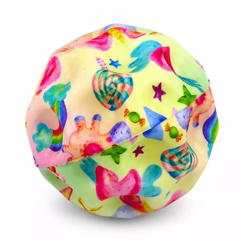 LEAN TOYS Vahupall lohkudega põrkamiseks, anti-stress, ükssarvik, 7 cm