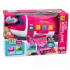 LEAN TOYS Kokkupandav 2-in-1 Nukureisilennuk Roosa – Muudetav Nukumaja Mängukomplekt 30 cm Nukkudele