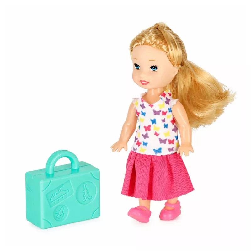 LEAN TOYS Kokkupandav 2-in-1 Nukureisilennuk Roosa – Muudetav Nukumaja Mängukomplekt 30 cm Nukkudele