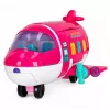 LEAN TOYS Kokkupandav 2-in-1 Nukureisilennuk Roosa – Muudetav Nukumaja Mängukomplekt 30 cm Nukkudele