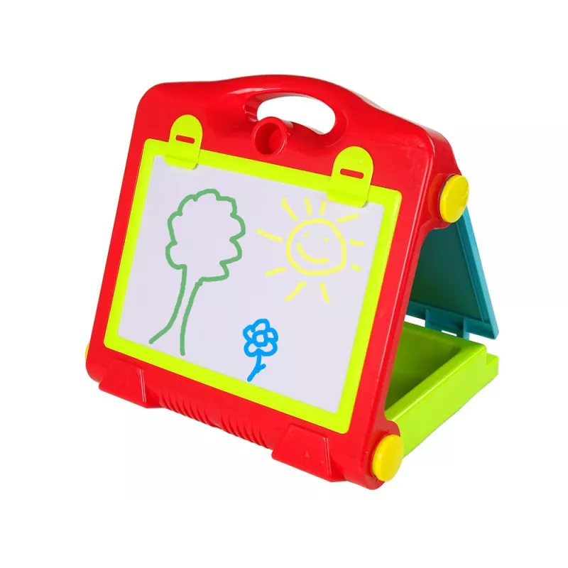 LEAN TOYS Kokkupandav 2in1 Tahvelkohver - Kriit ja Marker