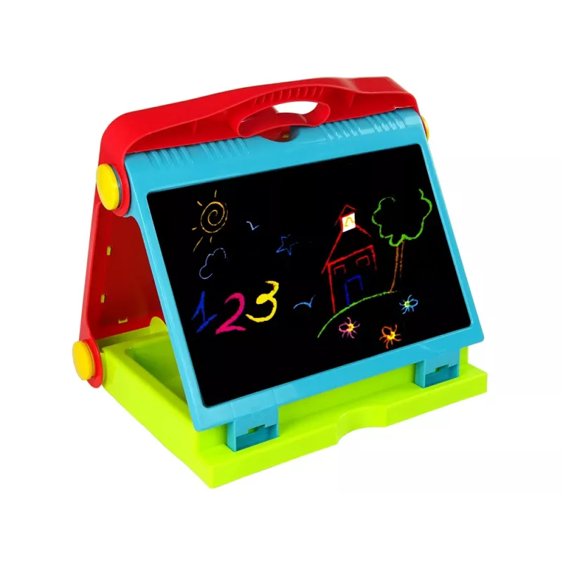LEAN TOYS Kokkupandav 2in1 Tahvelkohver - Kriit ja Marker