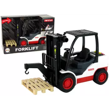 LEAN TOYS Tõstuk liigutatava kahvliga