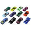 LEAN TOYS Friction Drive Vehicle Set 12 ELE Metal 1:64