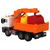 LEAN TOYS Prügiauto kraana ja hõõrdveoga Oranž 1:16