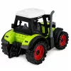 LEAN TOYS Roheline 15 cm Talutraktor hõõrdajamiga