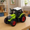 LEAN TOYS Roheline 15 cm Talutraktor hõõrdajamiga
