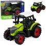 LEAN TOYS Roheline 15 cm Talutraktor hõõrdajamiga