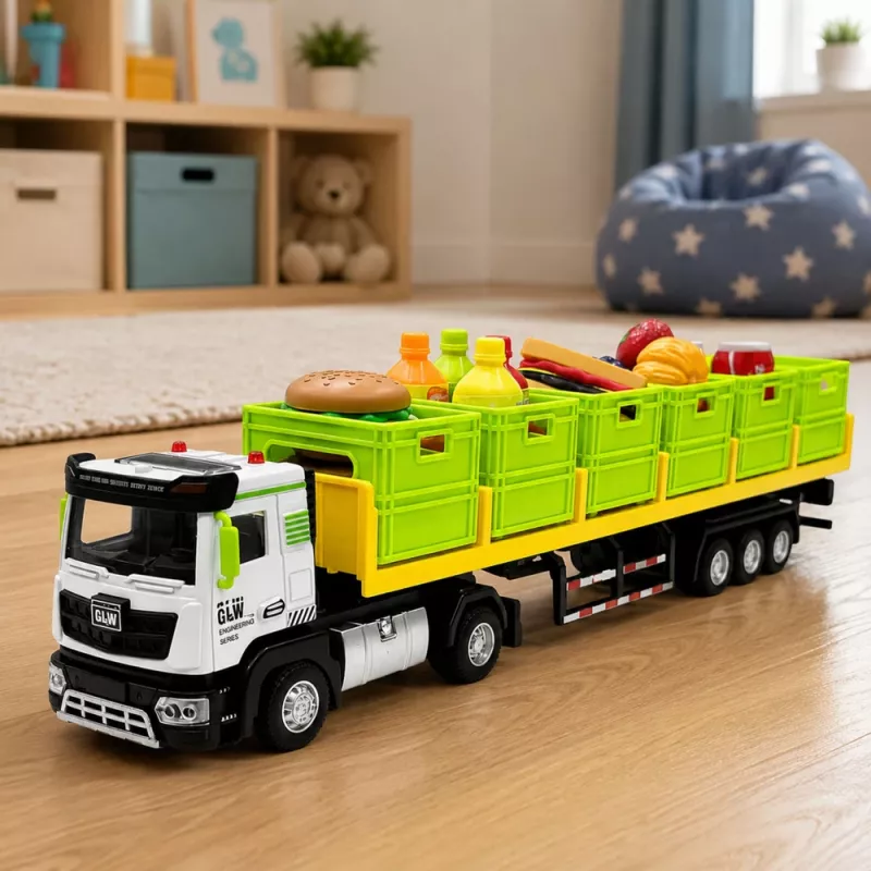 LEAN TOYS Roheline toiduveok 1:40 diecast-mudel
