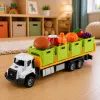 LEAN TOYS Roheline toiduveoauto 1:55