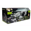 LEAN TOYS Gun Launcher Car 2 in 1 Remotely Operated Foam Discs White