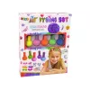 LEAN TOYS Juuste värvimise komplekt lastele 5 värvi ja kustutuskummi