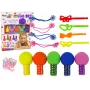 LEAN TOYS Juuste värvimise komplekt lastele 5 värvi ja kustutuskummi
