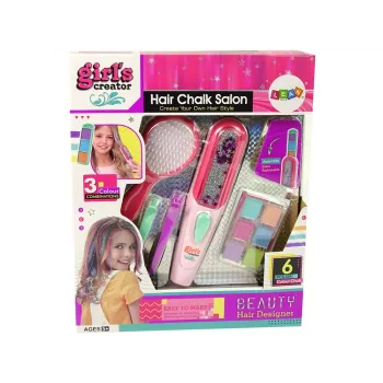 LEAN TOYS Juuste värvimise komplekt Sirgendaja Kiud 6 värvi