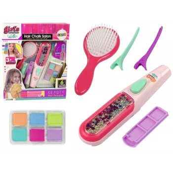 LEAN TOYS Juuste värvimise komplekt Sirgendaja Kiud 6 värvi