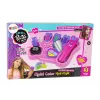 LEAN TOYS Juuste kujundamise komplekt sirgendaja ja värviliste kriitidega kiududele + juukseaksessuaarid