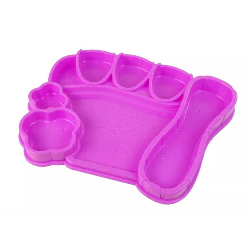 LEAN TOYS Juuste kujundamise komplekt sirgendaja ja värviliste kriitidega kiududele + juukseaksessuaarid