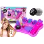 LEAN TOYS Juuste kujundamise komplekt sirgendaja ja värviliste kriitidega kiududele + juukseaksessuaarid