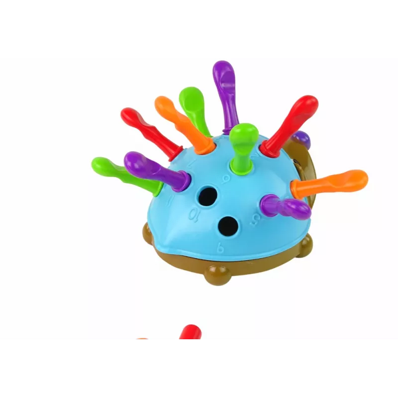 LEAN TOYS Siilipusle Sinine Värvilised Okkad