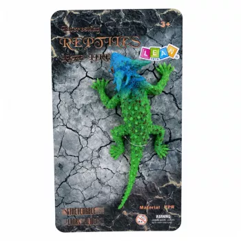 LEAN TOYS Sarviksisaliku kummist kujuke venitatav realistlik 20 cm