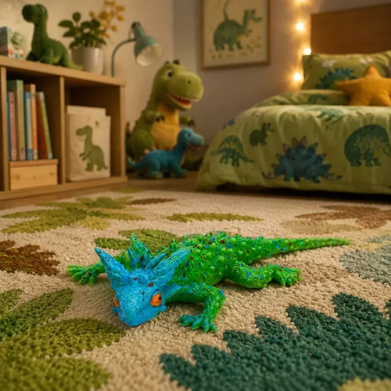 LEAN TOYS Sarviksisaliku kummist kujuke venitatav realistlik 20 cm