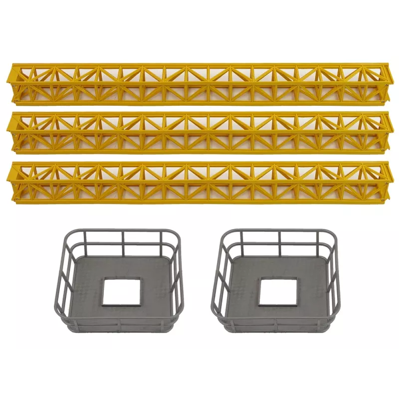 LEAN TOYS Huge Crane with R/C Remote Control Height 183 cm 2 Working Levels
