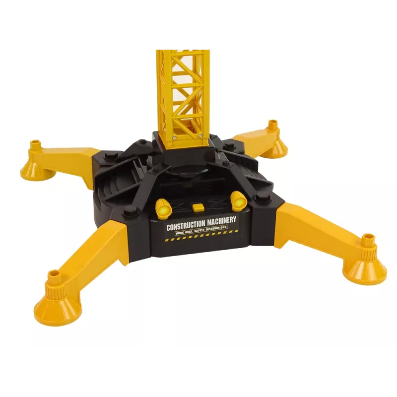 LEAN TOYS Huge Crane with R/C Remote Control Height 183 cm 2 Working Levels