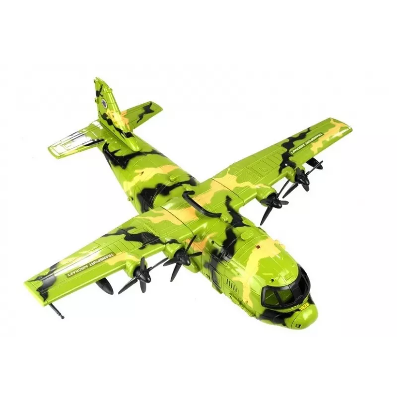 LEAN TOYS Hiiglaslik sõjalennuk 55cm koos tarvikutega