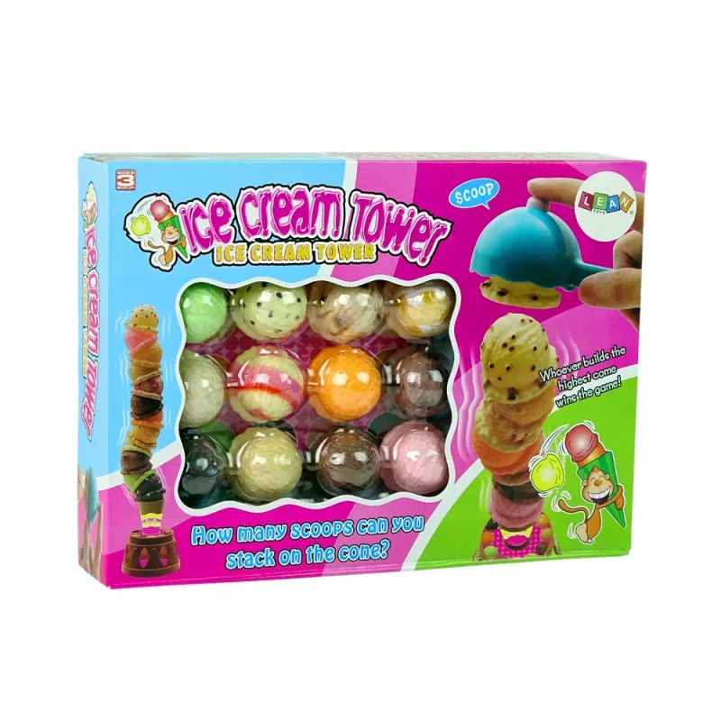 LEAN TOYS Ice Cream Tower Arcade Game for the Whole Family