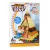 LEAN TOYS Indiaanlaste Tipi Telgi Alus Lastele + 60 Palliga 155 cm