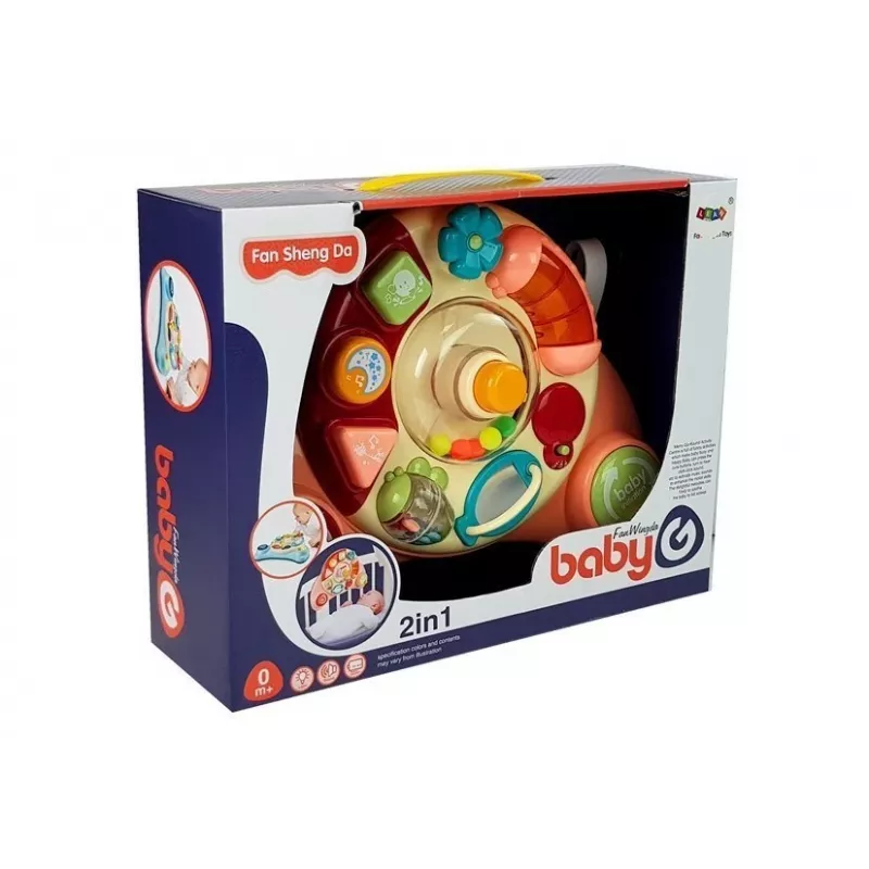 LEAN TOYS Interaktiivne beebipaneel mänguasi Muusika Loomad Roosa