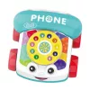 LEAN TOYS interaktiivne värviline järelveetav telefon mänguasi ratastega