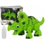 LEAN TOYS Interaktiivne Dinosaurus Triceratops Auru Vesi Heli Roheline