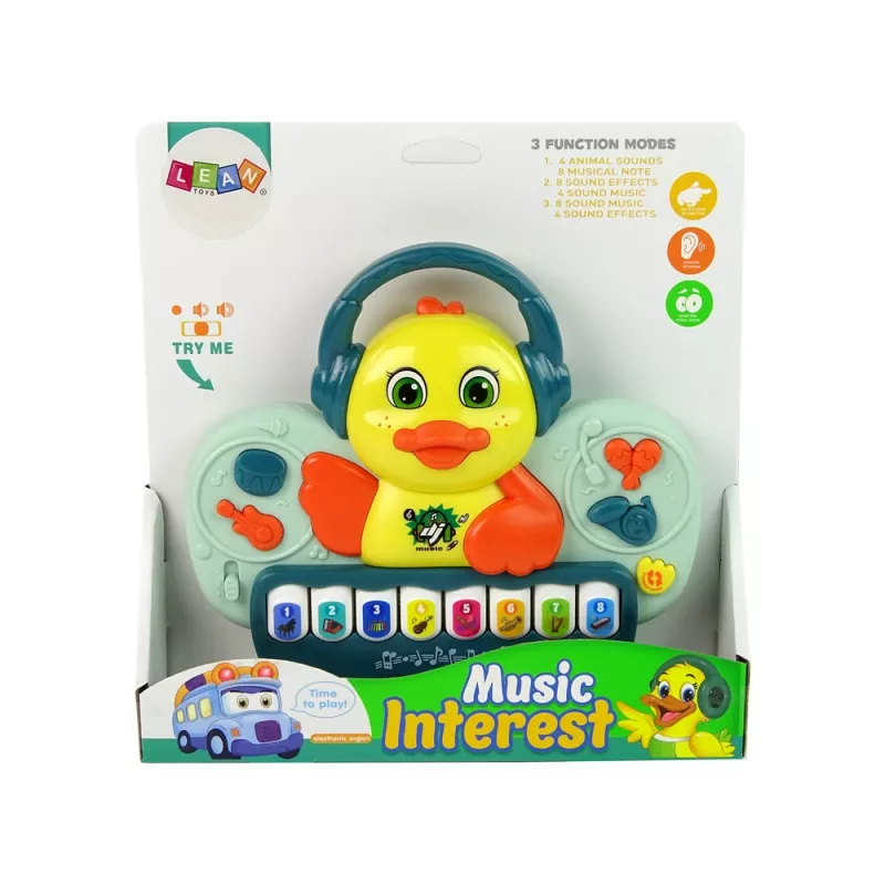 LEAN TOYS Interaktiivne Duck Duck Piano DJ Heli-instrumendid Muusikalised Meloodiad