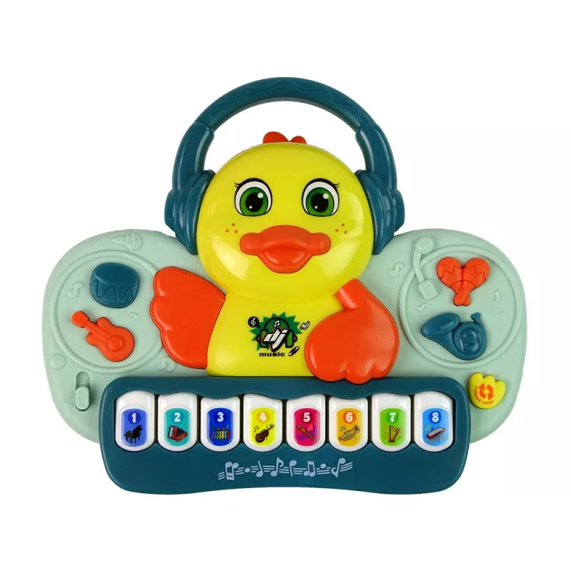 LEAN TOYS Interaktiivne Duck Duck Piano DJ Heli-instrumendid Muusikalised Meloodiad