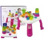 LEAN TOYS Interaktiivne õppelaud pallisorteerija ja liuga roosa