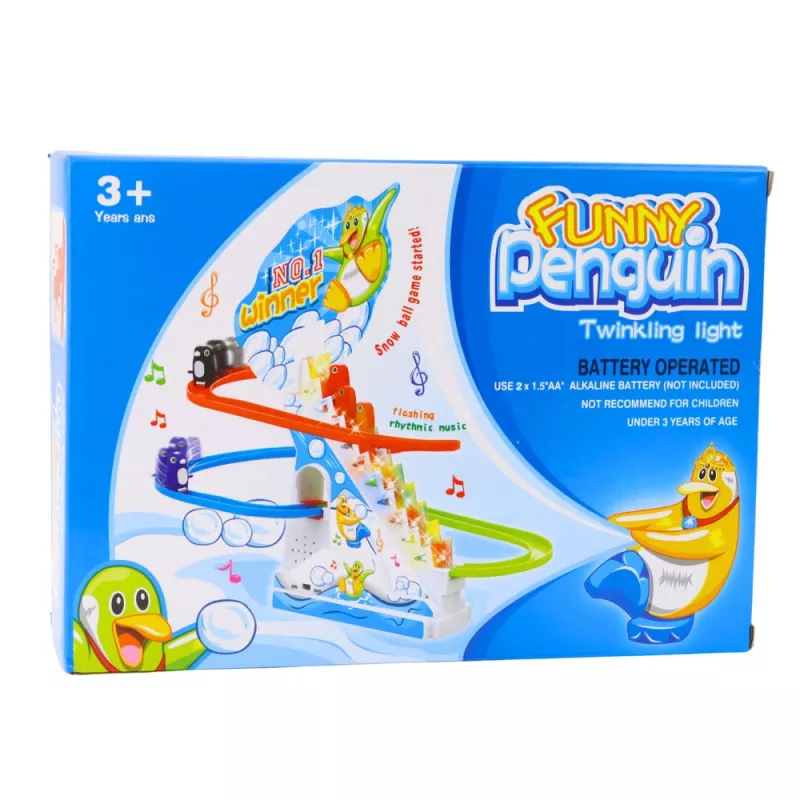 LEAN TOYS Interaktiivsed pingviinid eskalaatoril lastele