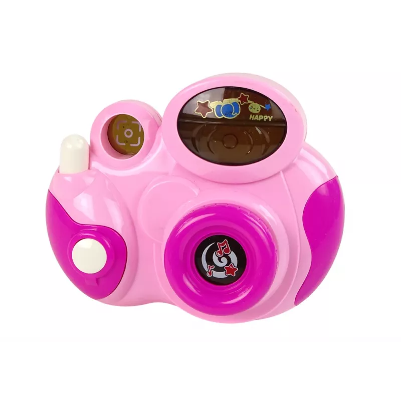 LEAN TOYS Interaktiivne fotokaamera beebile Meloodiad valguse ja helidega Värv Roosa