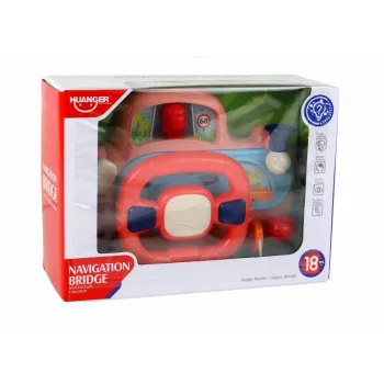 LEAN TOYS Interaktiivne roosa rool Simulaator Multifunktsionaalne